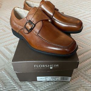 Florsheim boys Reveal Monk Jr. Cognac Sz 13